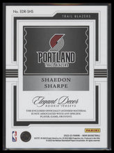 2022-23 Panini Noir Elegant Decor Rookie Jerseys Prime Shaedon Sharpe #/49