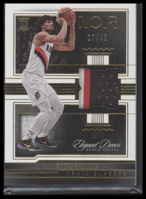 2022-23 Panini Noir Elegant Decor Rookie Jerseys Prime Shaedon Sharpe #/49