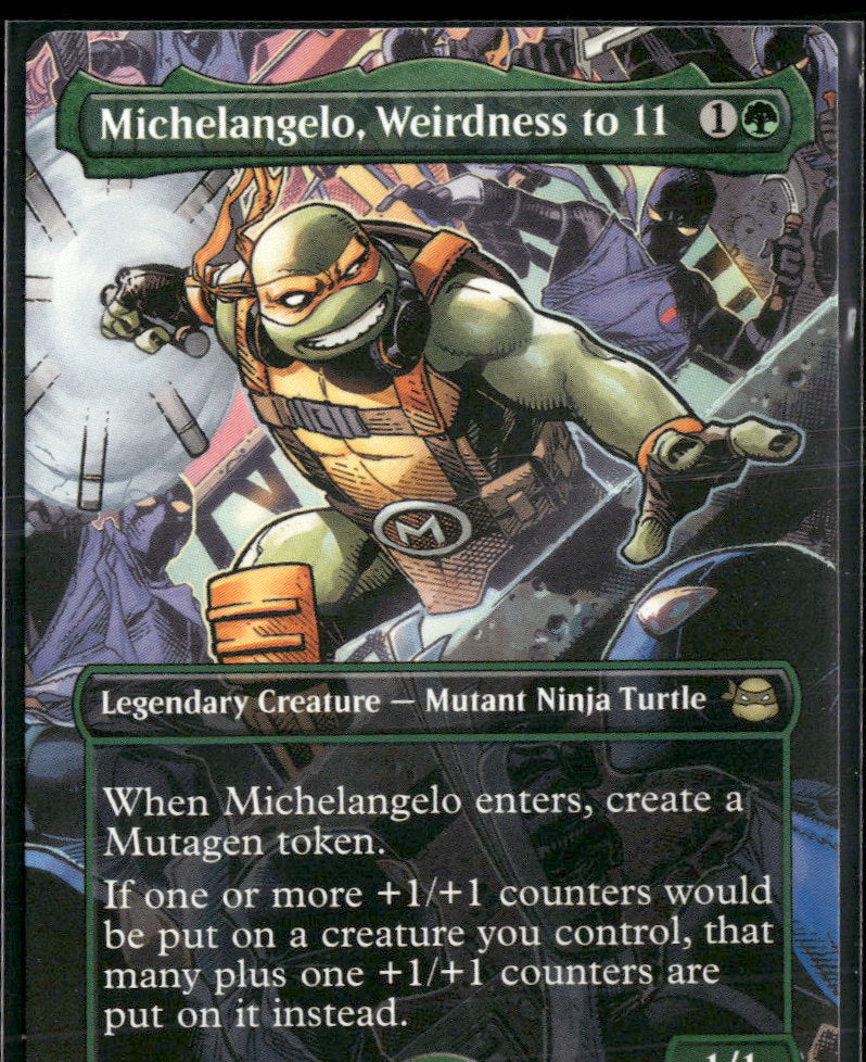 Teenage Mutant Ninja Turtles Michelangelo, Weirdness to 11 (Borderless) #214