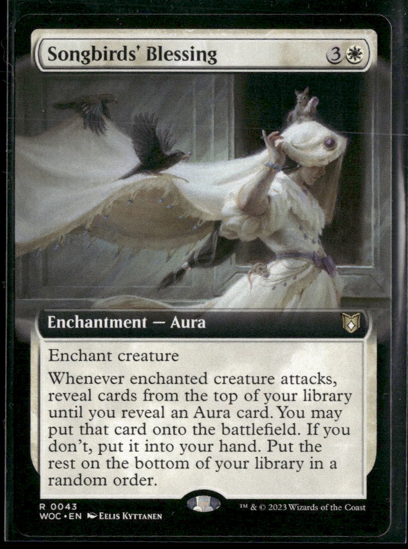 Commander: Wilds of Eldraine Songbirds' Blessing (Extended Art) #43