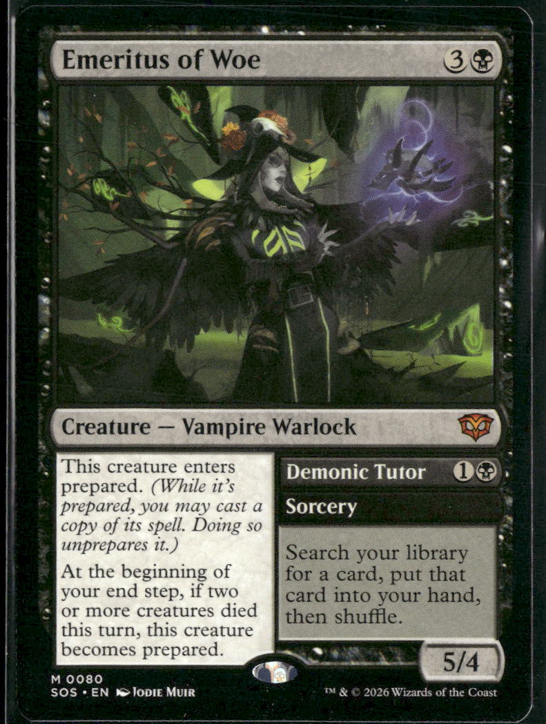 Secrets of Strixhaven Emeritus of Woe #80