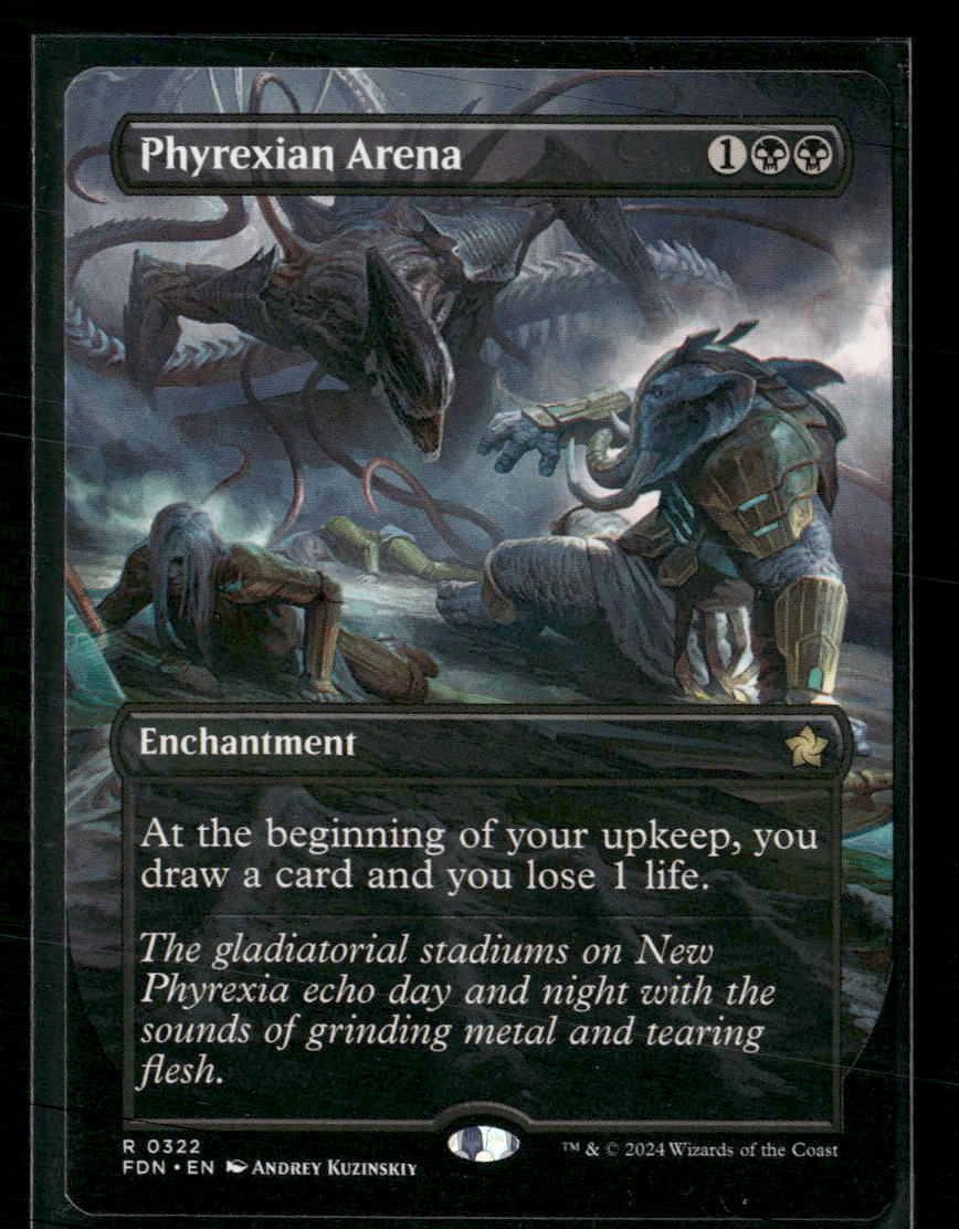 Foundations Phyrexian Arena (Borderless) #322