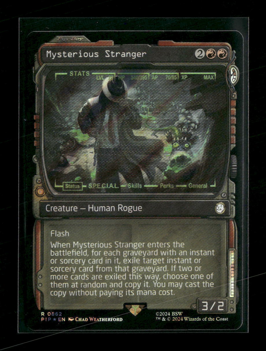 Universes Beyond: Fallout Mysterious Stranger (Showcase) (Surge Foil) #862