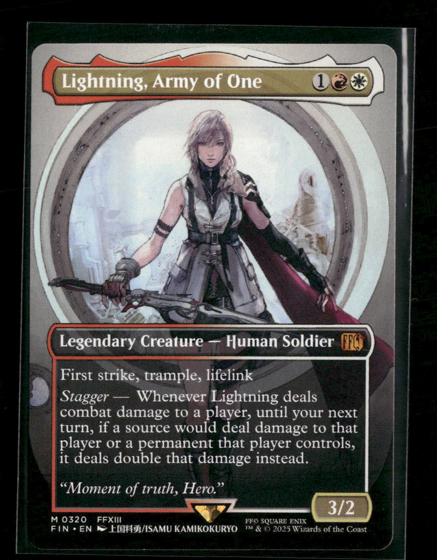 FINAL FANTASY Lightning, Army of One (0320) (Borderless) #320