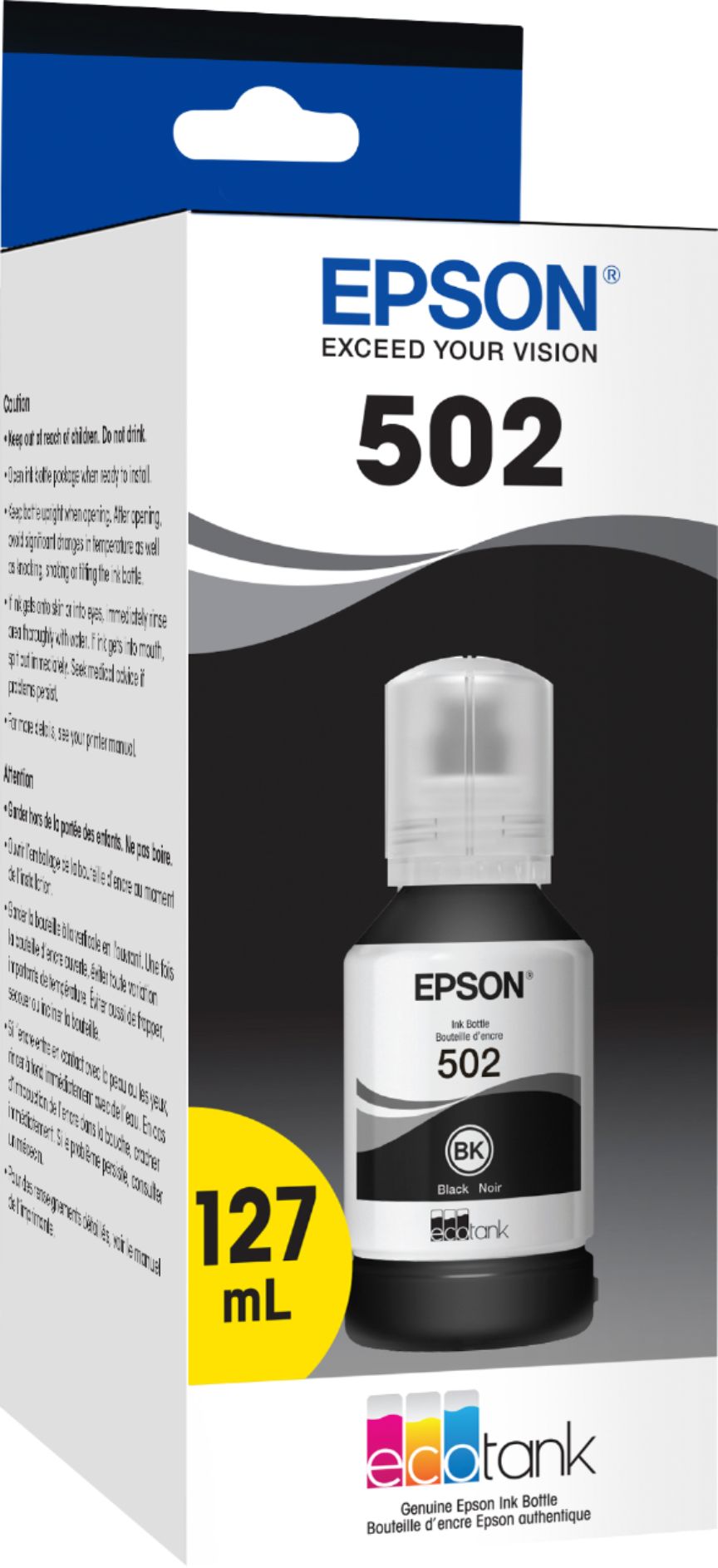 New, Pre-Owned - Epson T502 Black Standard Yield Ink Cartridge (T502120-S)