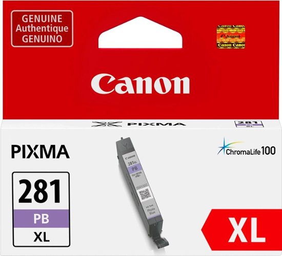New, Pre-Owned - Canon CLI-281XL High Yield Photo Blue Ink Cartridge