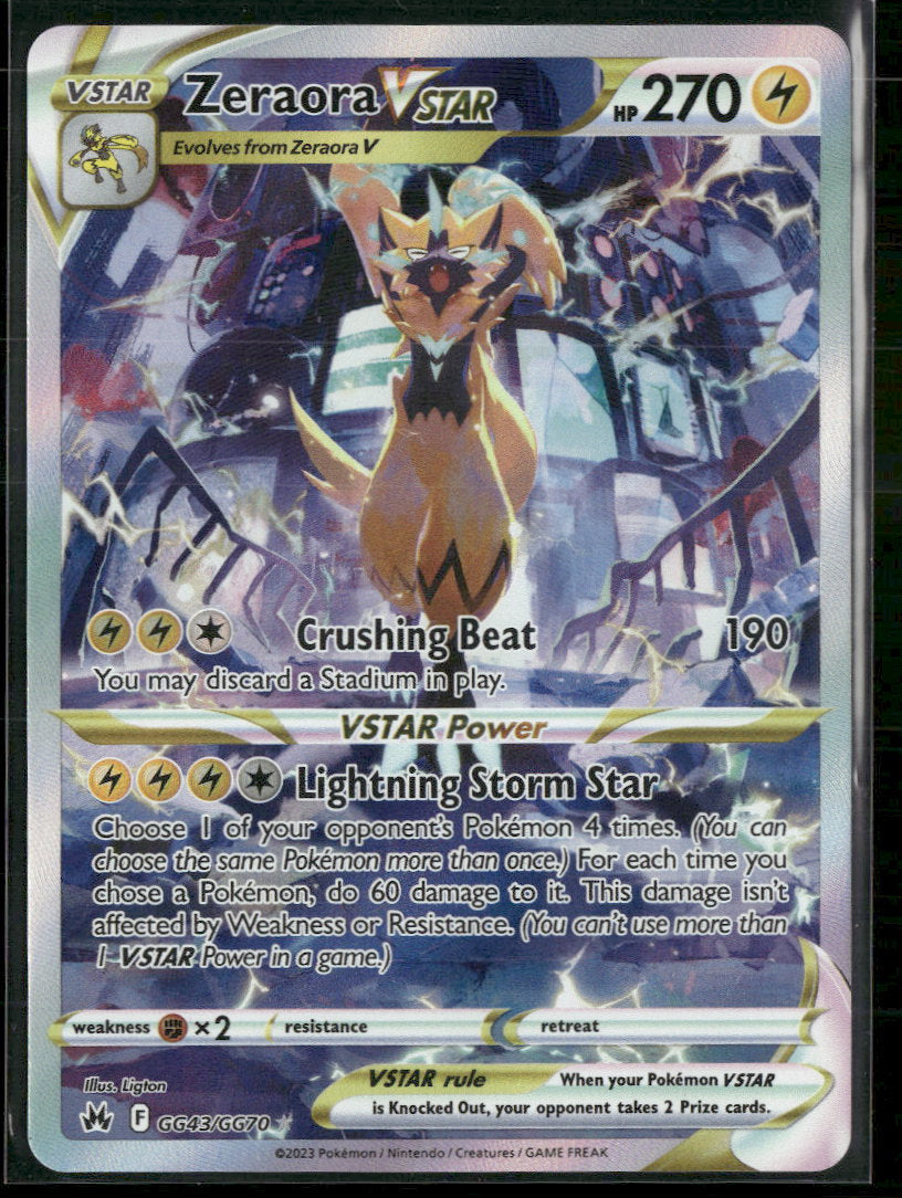 SWSH: Crown Zenith: Galarian Gallery Zeraora VSTAR #GG43/GG70