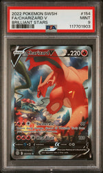 2022 Pokemon Sword & Shield Brilliant Stars Fa/Charizard V 9 PSA #154
