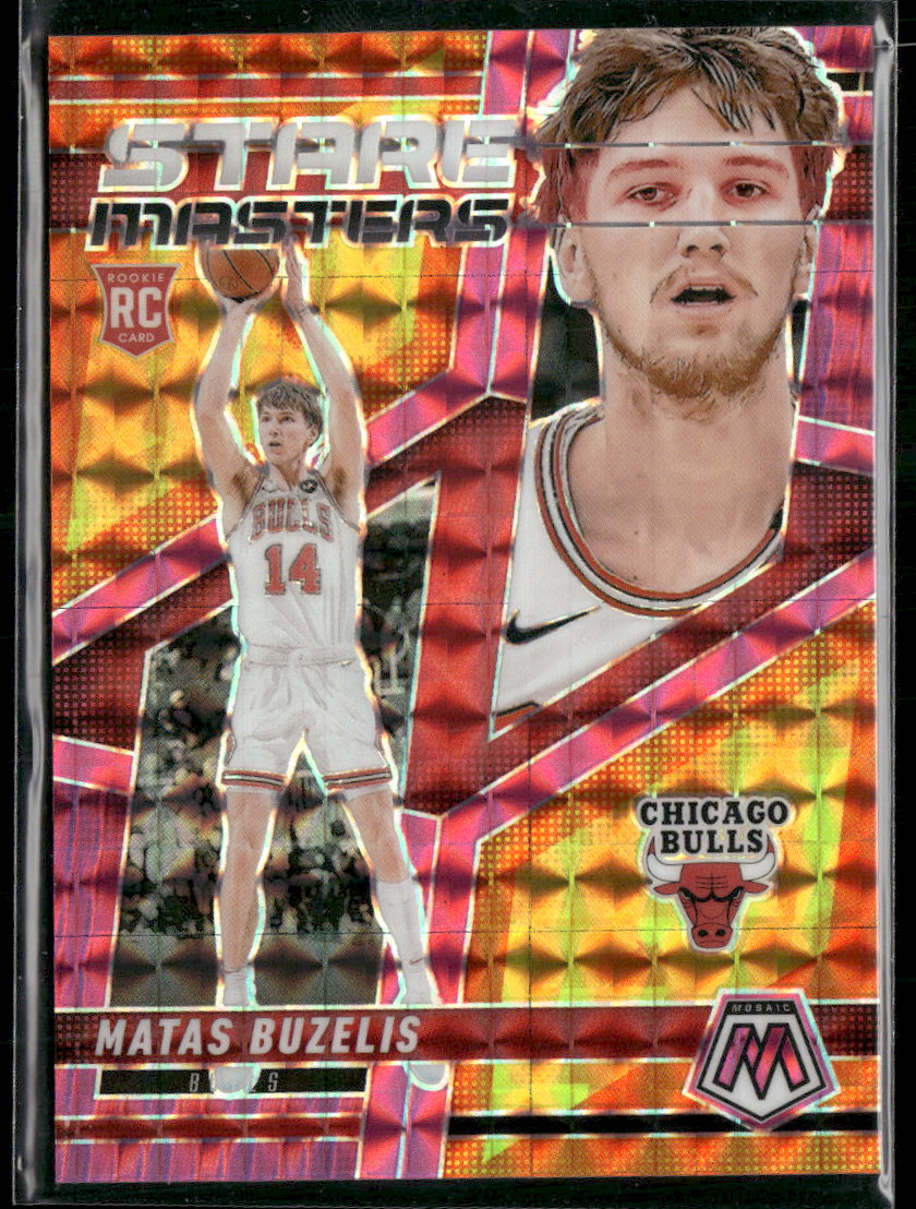 2024-25 Panini Mosaic Stare Masters Pink Mosaic Matas Buzelis #/149 #16