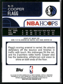 2025-26 Hoops Cooper Flagg Rookie #35