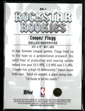 2025-26 Bowman Rockstar Rookies Cooper Flagg #RR-1