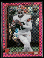 2025 Topps Chrome Hot Pink X-Fractor Shedeur Sanders Rookie #315