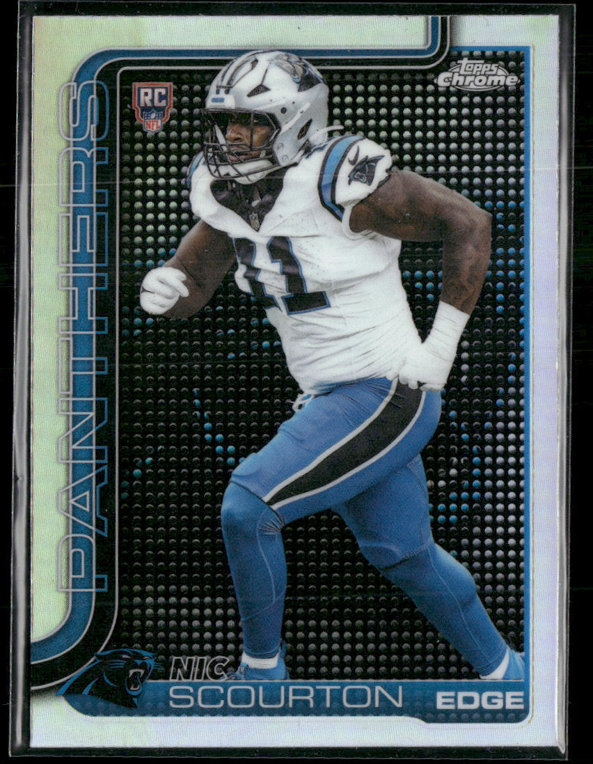 2025 Topps Chrome Lightboard Logo Nic Scourton Rookie #353