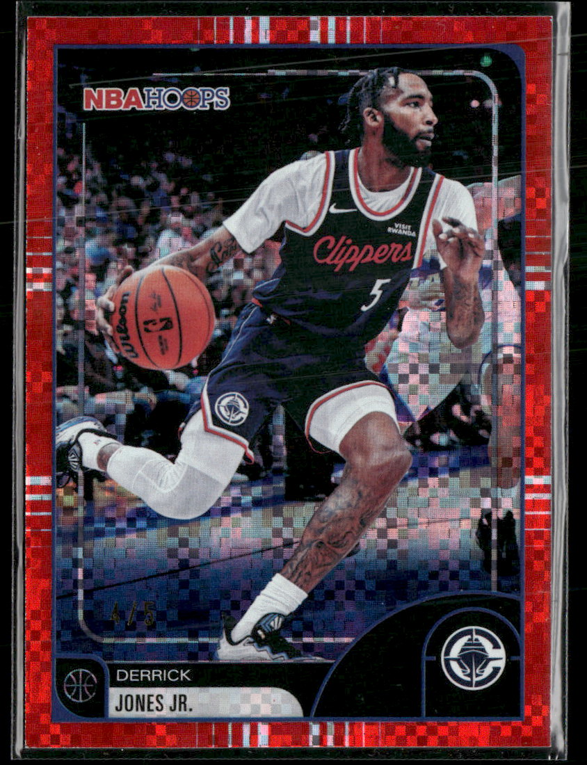 2025-26 Hoops Light Burst Red Derrick Jones Jr. #/5 #256
