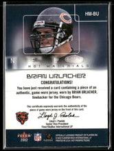 2002 Fleer Hot Prospects Hot Materials Brian Urlacher #HM-BU