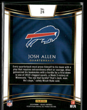 2018 Panini Select Josh Allen Rookie #24