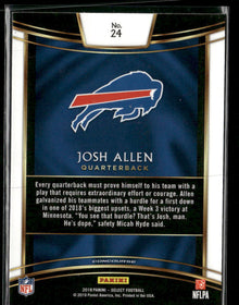 2018 Panini Select Josh Allen Rookie #24