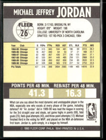 1990-91 Fleer Michael Jordan #26