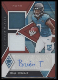 2024 Panini Phoenix Rookie Dual Patch Autographs Red /99 Brian Thomas Jr.