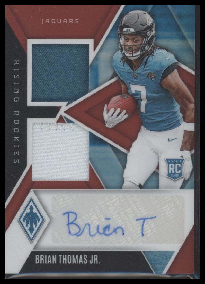 2024 Panini Phoenix Rookie Dual Patch Autographs Red /99 Brian Thomas Jr.