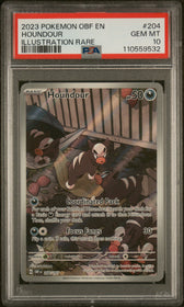 2023 Pokemon Obf En-Obsidian Flames Illustration Rare Houndour 10 PSA #204