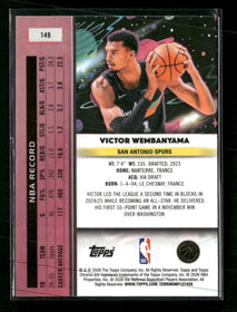 2025-26 Topps Chrome Cosmic Victor Wembanyama #149