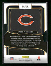 2024 Panini Select Silver Prizm Die Cut Caleb Williams Rookie #114