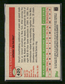 2025 Topps Chrome Platinum Orange Vibrations Refractors Darryl Strawberry #/25