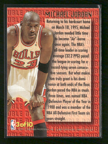 1995-96 Ultra Double Trouble Michael Jordan #3