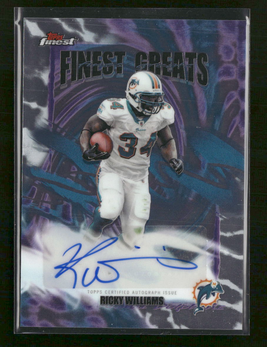 2025 Finest Finest Greats Autographs Ricky Williams Auto #FGA-RW