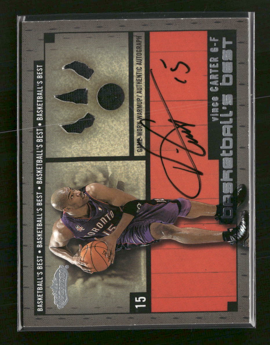2002-03 Fleer Showcase Basketball's Best Memorabilia /400 Vince Carter #NNO