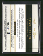 2013 Topps Tribute Commemorative Cuts Relics Blue Bryce Harper #/50 #CC-BH