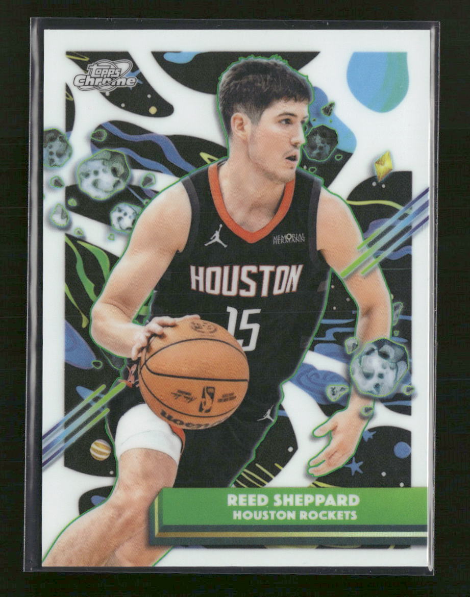 2025-26 Topps Chrome Cosmic White Hole Refractor Reed Sheppard #192