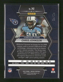 2023 Panini Mosaic Gold Sparkle Chris Johnson #/24 #242