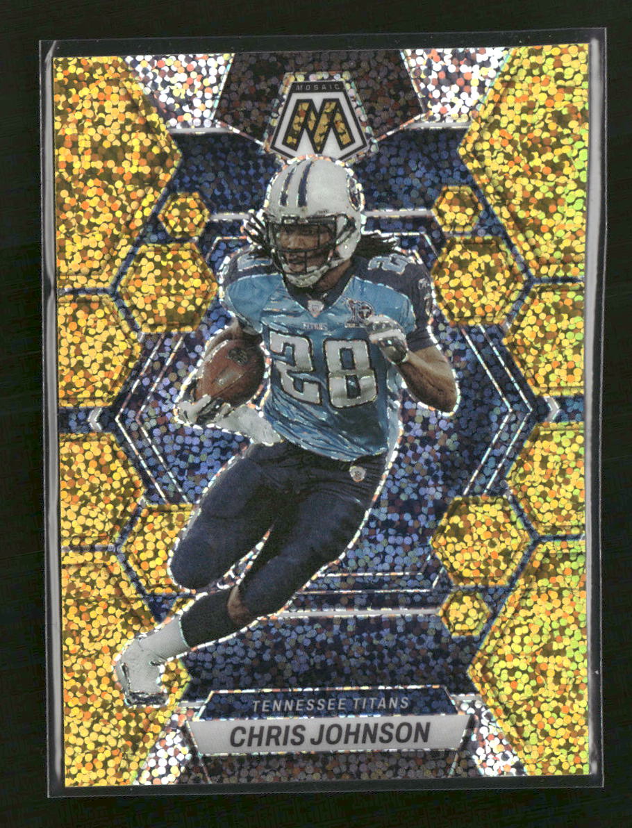 2023 Panini Mosaic Gold Sparkle Chris Johnson #/24 #242