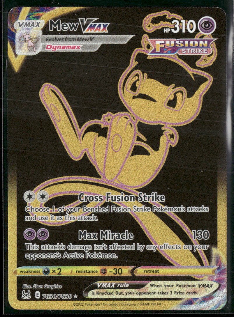 SWSH11: Lost Origin Trainer Gallery Mew VMAX (Secret) #TG30/TG30