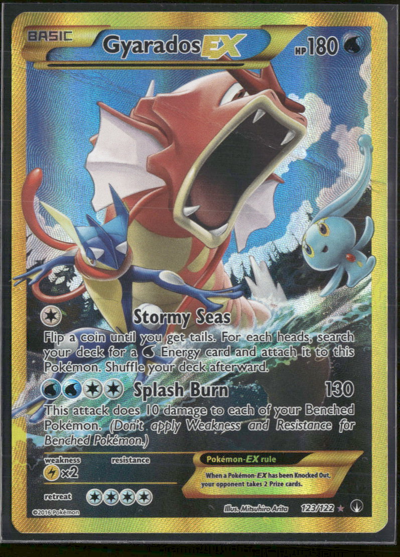 XY - BREAKpoint Gyarados EX (Secret) #123/122 Damaged