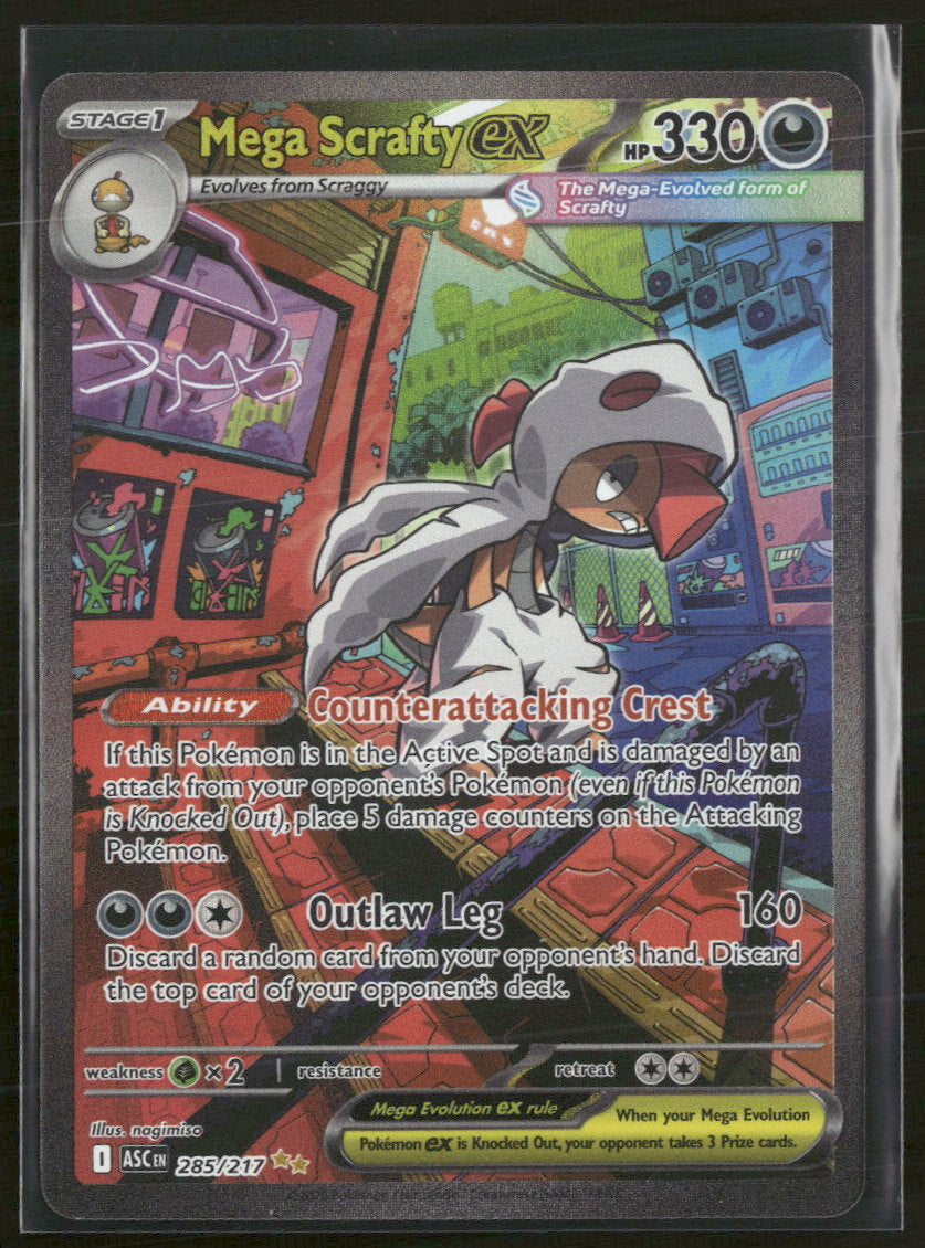 ME: Ascended Heroes Mega Scrafty ex #285/217