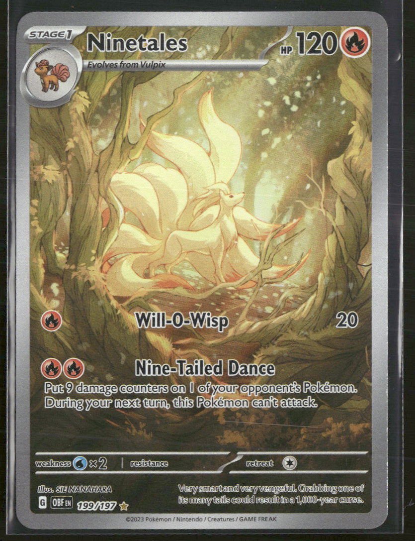 SV03: Obsidian Flames Ninetales -199/197 #199/197