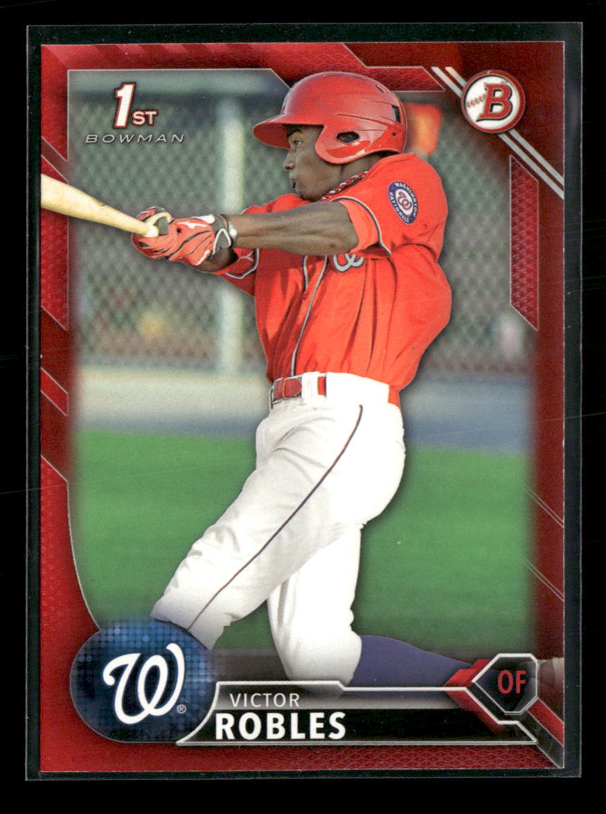 2016 Bowman Prospects Red Victor Robles #/5 #BP10