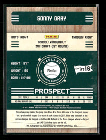 2011 Playoff Contenders Rookie Ticket Autographs Sonny Gray Auto #RT16