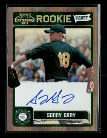 2011 Playoff Contenders Rookie Ticket Autographs Sonny Gray Auto #RT16