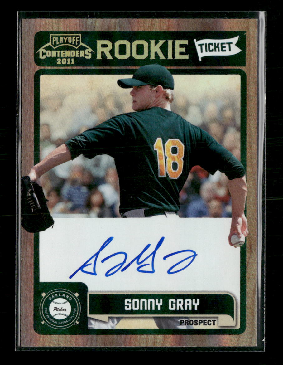 2011 Playoff Contenders Rookie Ticket Autographs Sonny Gray Auto #RT16