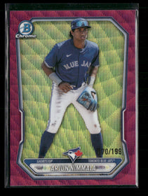 2026 Bowman Chrome Prospects Pink Wave Refractor Arjun Nimmala #/199