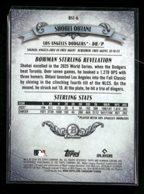 2026 Bowman Bowman Sterling Mojo Refractors Shohei Ohtani #BST-6