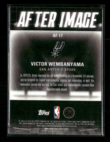 2025-26 Topps Signature Class After Image Victor Wembanyama #AF-17