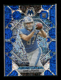 2023 Panini Mosaic Blue Sparkle Sam LaPorta Rookie #/96 #360