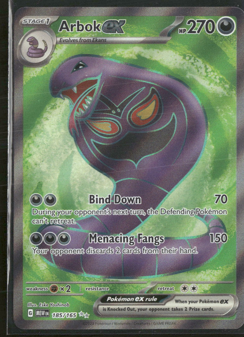 SV: Scarlet & Violet 151 Arbok ex #185/165