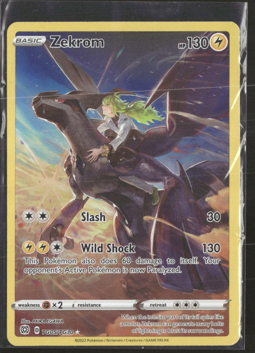 SWSH09: Brilliant Stars Trainer Gallery Zekrom #TG05/TG30