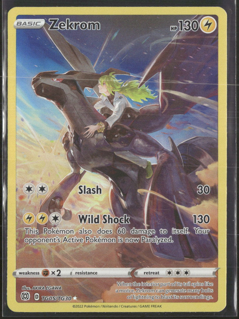 SWSH09: Brilliant Stars Trainer Gallery Zekrom #TG05/TG30